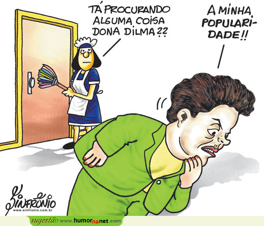 Dilma à procura de algo...