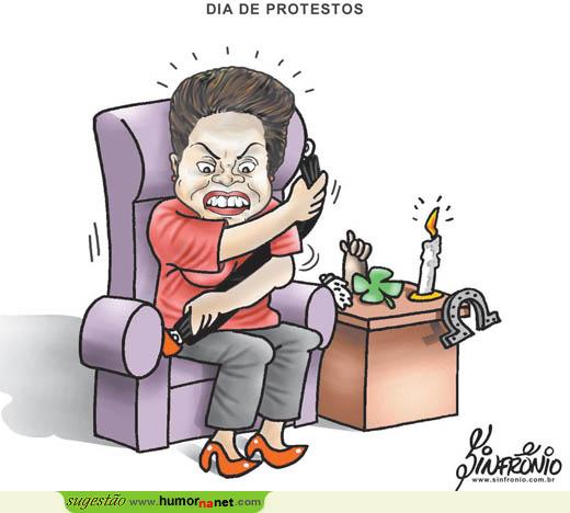 Como Dilma se protege em dia de protestos