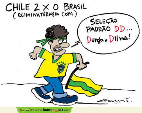 Brasil perde com o Chile por 2 x 0