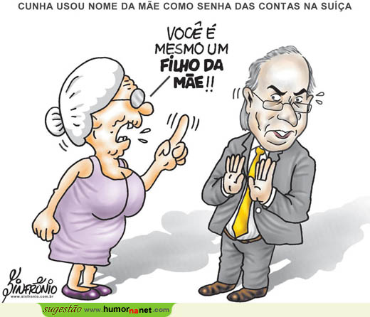 Eduardo Cunha usou nome da mãe