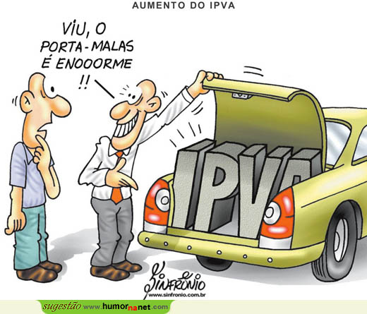 Aumento do IPVA (Imposto sobre a propriedade de veículos)