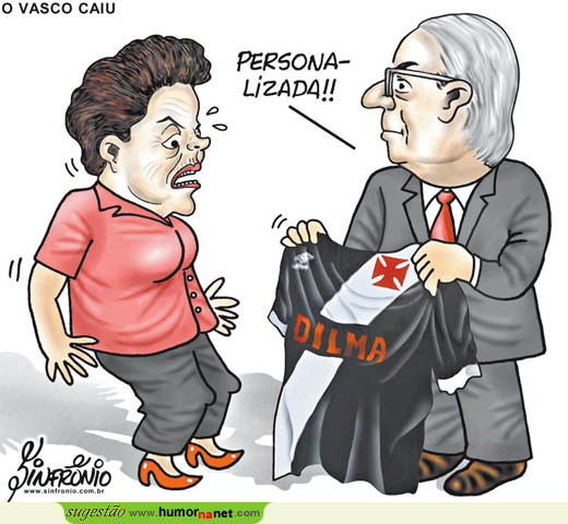 Queda do Vasco deixa Dilma em pânico