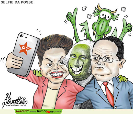 A selfie do balão de oxigénio de Dilma