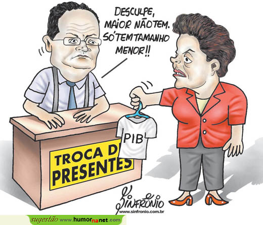 Dilma tenta trocar a sua prenda mas em vão