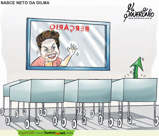 Dilma regozija-se com o seu netinho