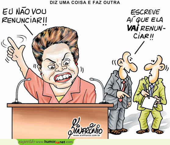 Dilma não irá renunciar, mas...