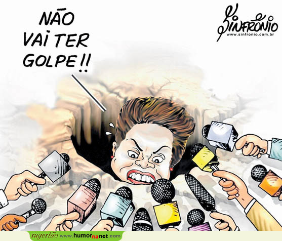 Dilma a enterrar-se