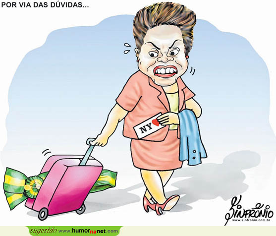 Dilma de partida para os EUA