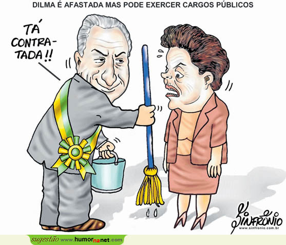Dilma é afastada do governo mas pode exercer cargos públicos