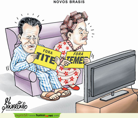 Dilma e Dunga indignados