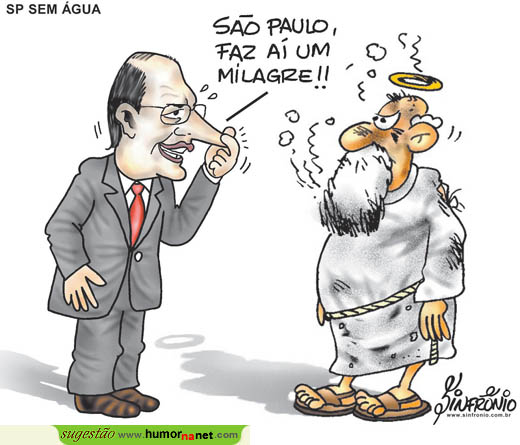 Alckmin pede milagre a São Paulo