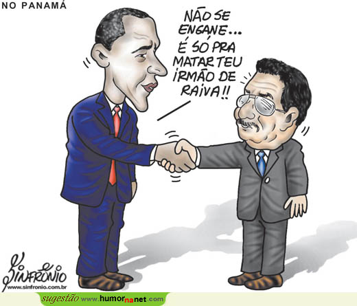 Obama cumprimenta Castro