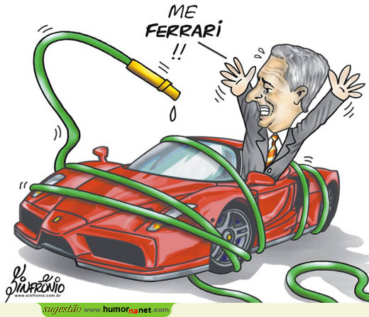 Ex-presidente do Brasil vê o seu Ferrari apreendido