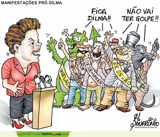 Manifestações pró Dilma