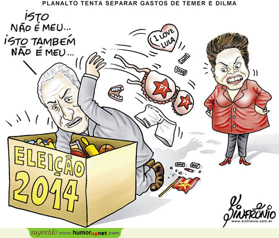 Separação de gastos entre Temer e Dilma