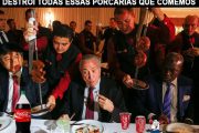 Demonstração e confiança de Michel Temer na carne brasileira