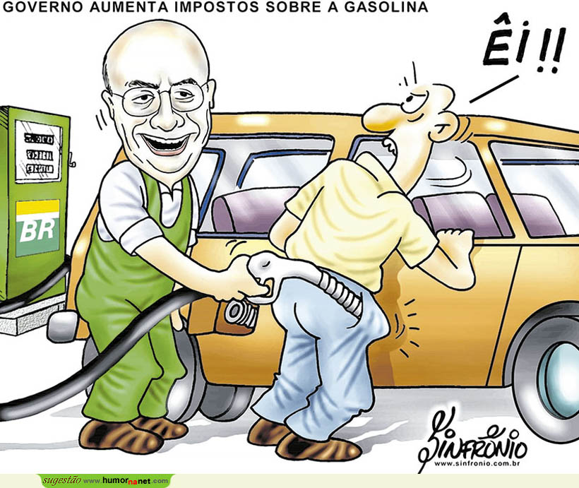No Brasil, Temer aumenta os impostos sobre a a gasolina