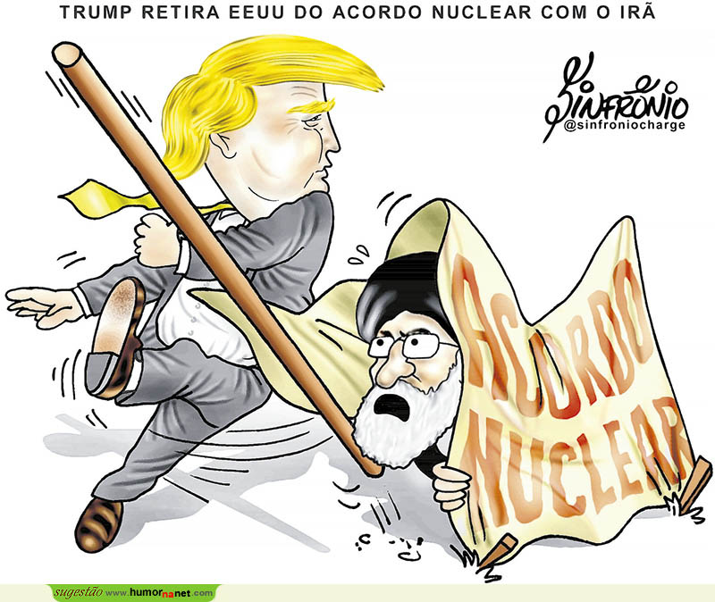 Trump retira EUA do acordo nuclear com o Irão